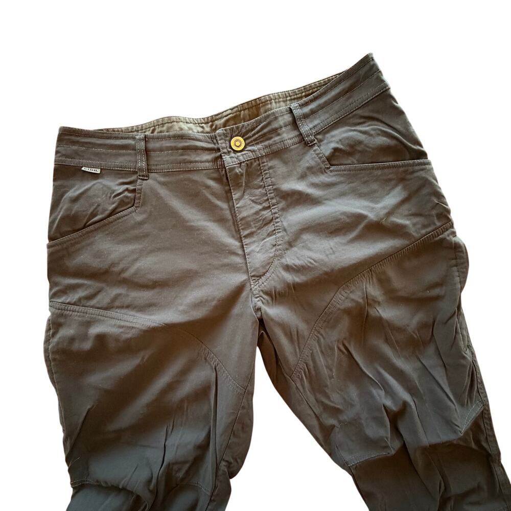 Kuhl Men’s Renegade Chino Dark Gray Pant Lightweight 5 pocket 34/32 Work hike